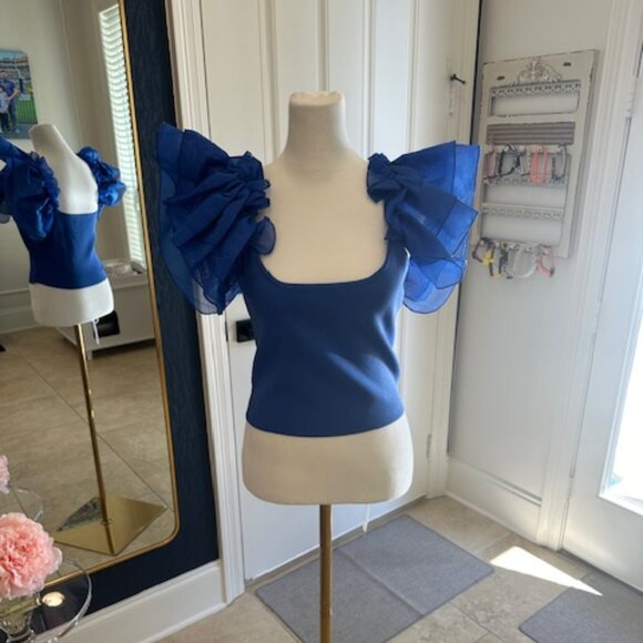 Ruffle Sleeve Blouse - Picture 1 of 3